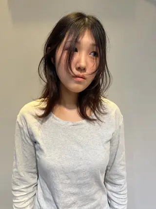 ミディアム ボブカットモデル hatsuneのヘアスタイル