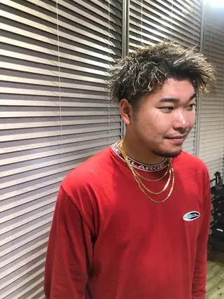 ショート カラー パーマ ヘアアレンジ メンズ 💎髪質改善特化💎 RUITOのヘアスタイル