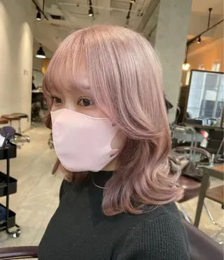 セミロング カラー ヘアアレンジ 🌹TikTok4万 フォロワー🌹AKIのヘアスタイル