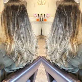 セミロング カラー JILBLAN京都 ショート/ハイライトのヘアスタイル