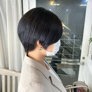 ショート カラー ANKH CROSS 🦋mako🦋のヘアスタイル