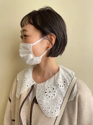 ショート カラー オカモト ミユウのヘアスタイル