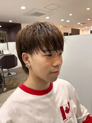 メンズ Grandoll  Luxe所属・ボブ/ショート/小倉 ✂中尾吏穏のヘアスタイル