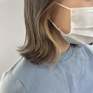 ミディアム aoi ♡グレージュ ・ベージュカラーのヘアスタイル