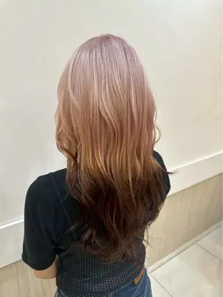 カラー ブリーチカラー/鶴川 /ハイトーン/あいのヘアスタイル