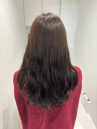 セミロング リン🔔ボブ cut ベージュカラー🤎のヘアスタイル