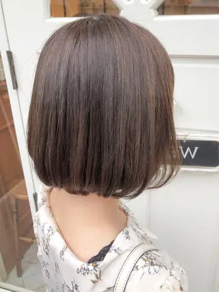 ショート レイヤー/韓国/ボブ 縮毛矯正/畠中ケントのヘアスタイル