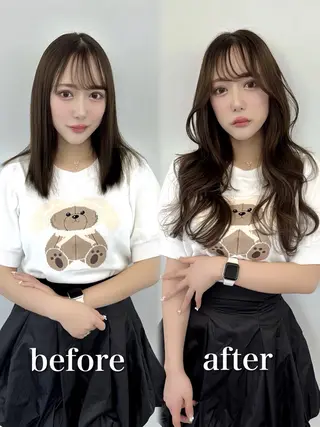 セミロング エクステの神様 ▫️原島ユウヤ▫️のヘアスタイル