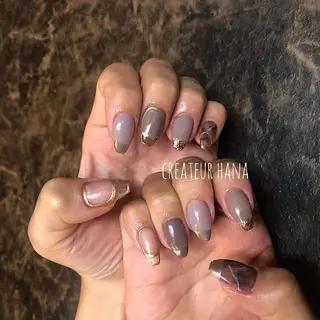 ネイル クレアトゥール華 都賀店所属・三橋 結菜のネイルデザイン