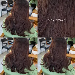 セミロング カラー blink所属・暖色/ブラウン/ 透明感/ゆうかのヘアスタイル