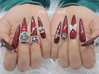 ネイル momo 長さだしのネイルデザイン