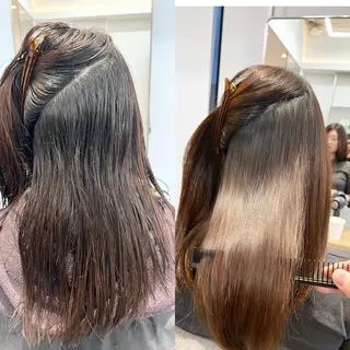 セミロング 🫧髪質改善•艶カラ ー特化🫧谷奥甲太のヘアスタイル