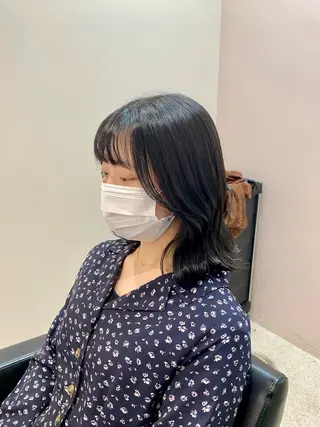 ミディアム 韓国🇰🇷艶髪 ケアカラーSHURIのヘアスタイル