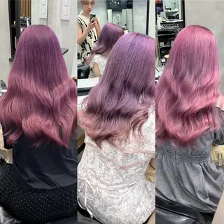 セミロング 濱川響太レディース カットモデルのヘアスタイル