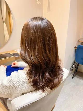 ミディアム カラー 《PARAGO緑橋》 山田素のヘアスタイル