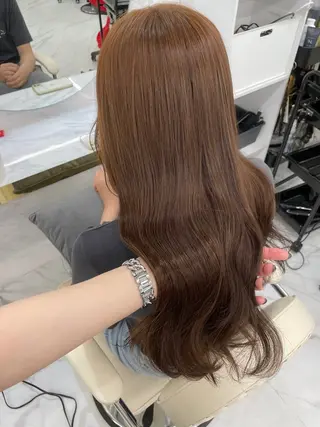 ロング カラー ヘアアレンジ maoブリーチ無し 似合わせカラーのヘアスタイル