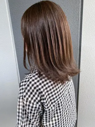 ミディアム カラー SALOWIN三軒茶屋店所属・髪質改善/艶髪 やまなかのヘアスタイル