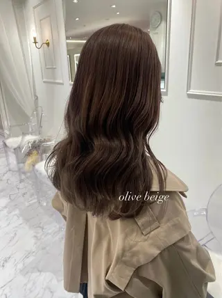 セミロング カラー ParveMix🎀 稲垣詞葉のヘアスタイル