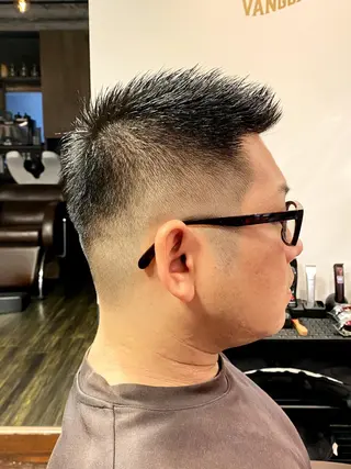 ショート メンズ 早稲田/メンズ専門 /フェード/葛西裕季のヘアスタイル