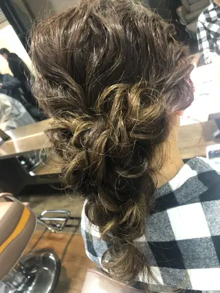 セミロング ヘアアレンジ pep所属・pep natsumiのヘアスタイル