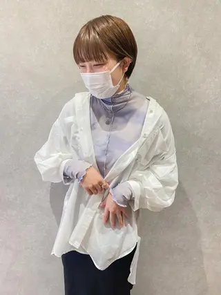 ショート カラー 韓国風スタイル 🍓MIZUKI🍓のヘアスタイル