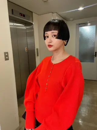 ショート カラー ショート/ボブ/ 心斎橋/宮脇美奈のヘアスタイル