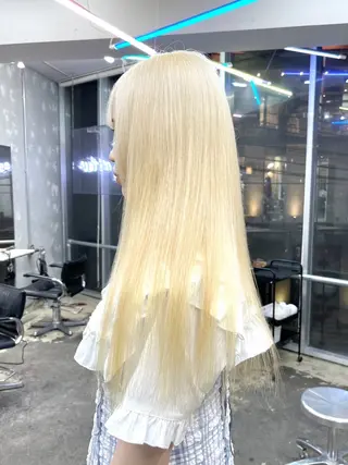 ロング カラー ボブハイトーン🦖 デザインMAMIのヘアスタイル