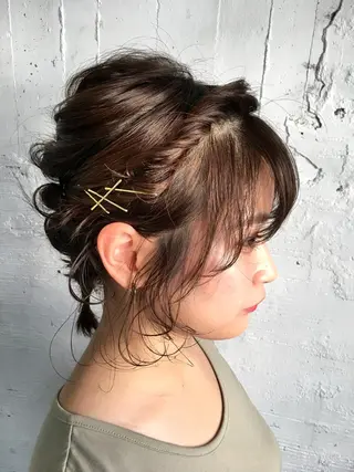 ショート ミディアム ヘアアレンジ scene.池袋所属・scene. haraのヘアスタイル