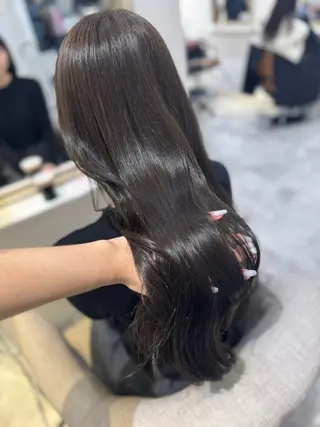 ロング カラー 赤み無し柔らかカラー 【梅田】madokaのヘアスタイル