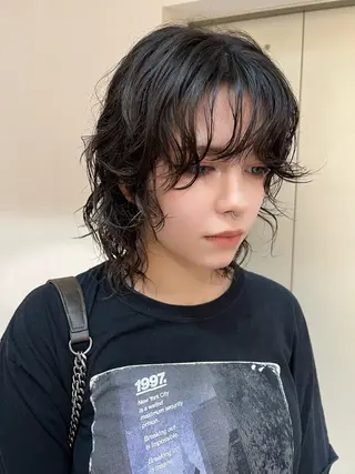 ミディアム パーマ マスダ ミウのヘアスタイル