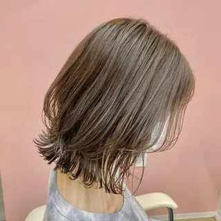 ミディアム 【ハイライト】 YUYAのヘアスタイル