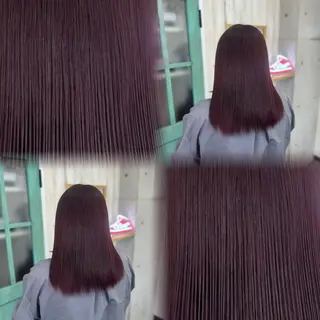 ミディアム カラー 髙橋 李里亜のヘアスタイル