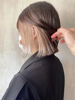 ショート ボブ×縮毛矯正 ryotaのヘアスタイル