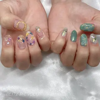ネイル ☁️BLITZ 🎀笠原雪音🎀のネイルデザイン