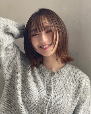 ミディアム 🇰🇷くびれボブ/ 韓国ボブ🇰🇷愛誠のヘアスタイル