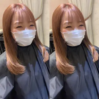 セミロング カラー パーマ 韓国ヘア/髪質改善 /Harunaのヘアスタイル