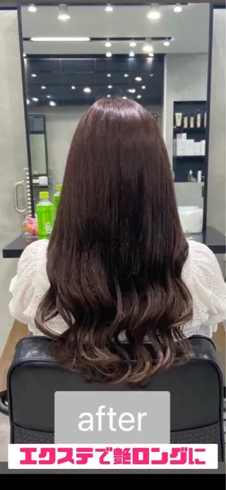 セミロング 濱川響太レディース カットモデルのヘアスタイル