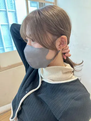 セミロング 市原 大翼のヘアスタイル