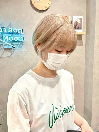 ショート カラー mood tatemachiのヘアスタイル