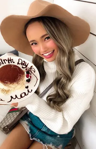 ロング カラー パーマ ヘアアレンジ Device ディバイスのヘアスタイル