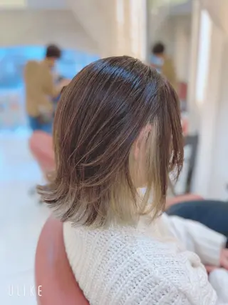 ミディアム カラー 【髪質改善×カラー】 QUALIS沓掛貴浩のヘアスタイル