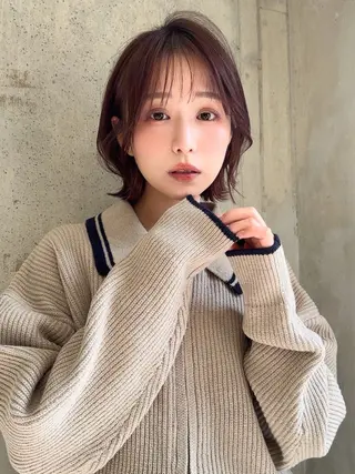 ミディアム 廣瀬双葉 トップスタイリストのヘアスタイル