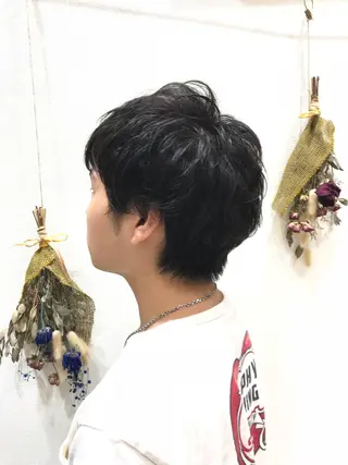 パーマ メンズ Miku❇️ フェイスレイヤーのヘアスタイル