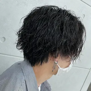 ショート カラー パーマ ヘアアレンジ メンズ キッズ L.E.M泉中央店長 小野寺優斗のヘアスタイル