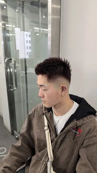 ショート カラー メンズ パーマ特化 スタイリスト石田のヘアスタイル