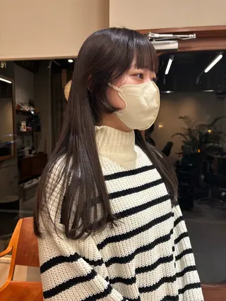 ロング カラー 永田 愛莉のヘアスタイル