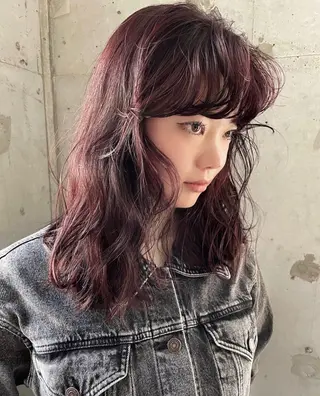 セミロング カラー sano rikitoのヘアスタイル