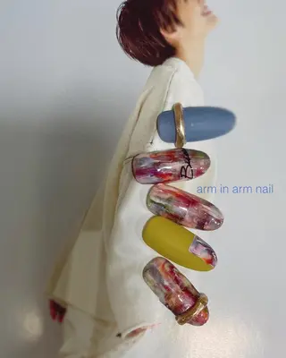 ネイル arm in arm ︎✿Yamamotoのマツエク・マツパデザイン