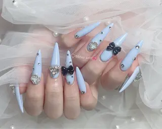 ネイル 〜Shine Nail〜【サイナネイル】パラジェル／ 長さだし／持ち込み／ワンホン／フィルイン所属・shine 🎀 長さだし&デザインのネイルデザイン