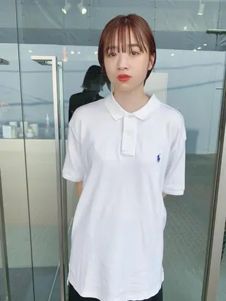 ショート カラー ボブパーマコテ巻き風 パーマNo1深江秀平のヘアスタイル